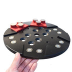 Lavina Grinding Disc Universal 10" Magnetic Adapter Plate, 10 Inch Universal Magnetic Tooling Holder Plate for Edco MK Husky Blastrac Virginia Abrasive Grinder