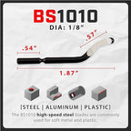 AFA Tooling - Deburring Tool & Countersink Hand Reamer with 10 Extra Swivel Blades - Works on Resin, PVC Pipes, Copper, Plastic - Plumbing & 3D Printing Burr Removal Reamer Tool