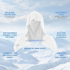 3 Pack Cooling Hoodie Towels for Neck and Face, UPF 50 Sun Protection & Instant Cooling, Ice Towels for Hot Weather, Soft Breathable Towel for Sport, Work Out, Gym, Camping & More Activities