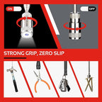 CTR 5PCS Telescoping Magnetic Pickup Tool Kit with Super Bright COB LED Square Inspection Mirror, Flexible Magnet Flashlight, Adjustable Inspection Tool with Long Handle - Best Gadgets Gifts for Men