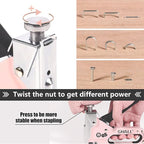 SHALL Staple Gun Heavy Duty, 3-in-1 Upholstery Staple Gun Kit with 3000 Staples, Stapler Remover, Manual Brad Nailer with Specific Staples Outlet Position Indicator