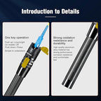 Visual Fault Locator,100-120KM Fiber Optic Cable Tester Meter, VFL Red Light Pen Light Source Testers(Black)