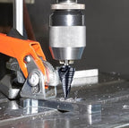 Spiral Flute Cobalt Step Drill Bit M35,Hex Shank Unibit for Metal, Stainless Steel (1/4"-1-1/8")