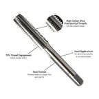 Century Drill & Tool 97413, 8.0 X1.25 TAP & H Drill