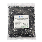 XHF 1000 PCS AWG 18/1.0mm² Wire Ferrules Insulated Copper Crimp Connectors, Crimp Pin Cord End Terminals Black
