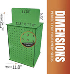 TORCHED DISPLAYS Rotating Pegboard Display… (Green)