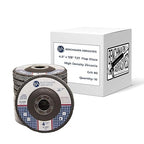 Benchmark Abrasives 4.5" x 7/8" Premium High Density Jumbo Zirconia Type 27 Flap Discs 4 1/2 for Angle Grinder, Sanding Discs, Finishing - Grinding Wheels 4 1/2 inch - (10 Pack) - 80