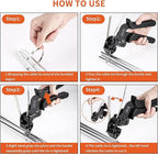 Idong Metal tie wrap Gun kit,Stainless Steel Cable Tie Gun and 100PCS 4.6 x 270mm Stainless Steel Cable Ties,Zip Tie Tool,Cable Tie Gun