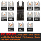 Mixed Wood Oscillating Tool Blades Multitool Saw Blade Set, Quick Release Saw Blades Fit for Fein Multimaster, Porter Rockwell Cable,Black & Decker,Ridgid Ryobi, Dewalt, Chicago (6 PCS)
