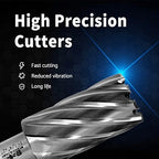 S&F STEAD & FAST Annular Cutter Set, 2 inch Depth of Cut, 7/8, 1-1/8, 1-1/4, 1-1/2, 1-3/4, 2" Cutting Diameter, 3/4 Weldon Shank, Mag Drill Bits Kit for Magnetic Drill Press