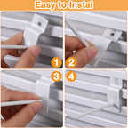 Moxweyeni 100 Pack Slatwall Hooks Slatwall Accessories Slat Wall Hanging Pegboard Hangers Slat Board Display Hooks for Retail Garage Organization Gridwall, White(4 Inch)