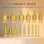 Diamond Hole Saw Tile Drill Bits,Dry/Wet Brazing Drill Hole Saw Kit,15pcs (6-50mm) Diamond Core Drill Bit Set for Ceramic, Glass, Tile, Gypsum, Marble, Granite