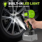 Cordless Impact Wrench, 630Ft-lbs (850N.m) Brushless 1/2 Inch, 2400RPM High Torque Impact Gun with 4 Sockets, Electric Impact Wrench for Car Repairing (Tool Only)