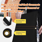 Backflow Preventer Pipe Insulation Cover (5°F) - Irrigation Sprinkler Valve Insulated Pouch - Water Well Pump Cover - Sturdy 5 Layers for Winter Freeze Protection, 40" W x 40" H, Black