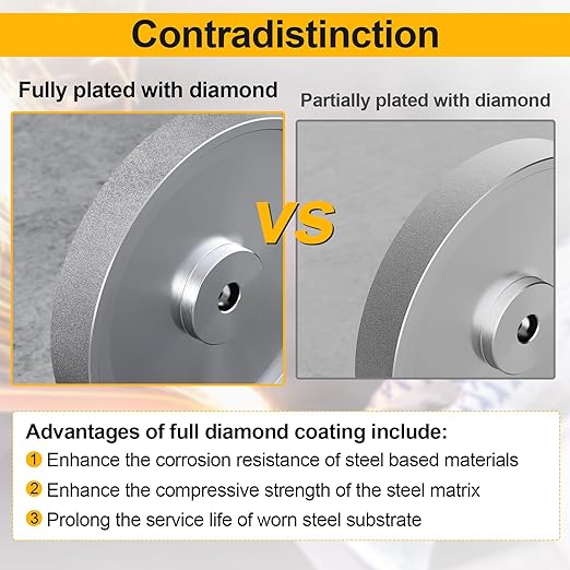 CBN Grinding Wheel 8 inch, Dia x 1 Inch Wide x 5/8" Arbor, Suitable for Sharpening Woodturning Tools, High Speed Steel Tools, 8 inch Bench Grinders
