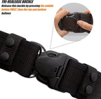 Duty Belt w/ 4 Keepers 2" Nylon Stiff Utility Belt Police Law Enforcement Security Work Patrol Gear Carrier XL