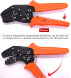 Twidec/Wire Crimping Pliers 0.25-1mm² Dupont Crimping Tool Ratcheting Wire 30-18AWG Crimping Tools Manual Crimp Fold Tool For 3.96mm, 2.54mm, 2.5mm Dupont JST XH Connectors SN-28B