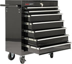 7-Drawer Heavy-Duty Rolling Tool Chest Cabinet with Lock Mobile Cart for Garage & Workshop, Black