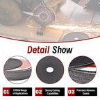 Cut Off Wheels 100 Pack 4-1/2 x 1/25 x 7/8 Inch Metal and Stainless Steel Cutting Discs for Angle Grinders
