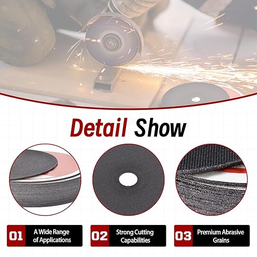 100 Pack 4" x.040 x5/8" Cut Off Wheel - Metal & Stainless Steel Thin Cutting Discs