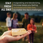 Lemongrass Bar Soap for Men and Women, Made with Organic Ingredients, Handmade in the USA, Moisturizing and Therapeutic for Face/Body, Soap Bar for Sensitive Skin
