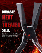 Hand Seamers Sheet Metal Tools, 3 Pieces Sheet Metal Bender for Bending and Flattening Sheet Metal, Straight Jaw, 45°, and 90° Metal Bending Tool with Tool Box Storage Case