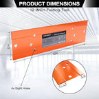 Sheet Metal Bender Folding Tool, 12 Inch Hand Seamer for HVAC Ductwork, Roofing & Metal Panels, 3/8" & 1" Fold Depth, Heavy Duty Steel Brake with High-Visibility Orange Finish