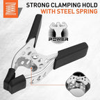 HORUSDY 6-Piece 6" inch Spring Clamp, Heavy Duty Spring Metal Spring Clamps, 2.5"-inch Jaw opening (6-Piece)