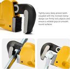 24 Inch Adjustable Heavy Duty Pipe Wrench, High Carbon Steel with Precision Worm Gear and Serrated Jaws, for Industrial Pipe Installation & Repair
