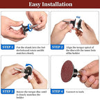 103Pcs 2 Inch Quick Change Sanding Discs Die Grinder Abrasive Set with 1/4" Roll Lock Holder Power Drill Accessories for Metal Wood Surface Grinding Polishing Deburring Rust & Paint Removal