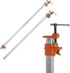 FEIRONG 48-inches Bar Clamps with 2-Pack, 330LB Load Limit with Built-in Ruler, 90° Angled Jaws for DIY Projects & Cabinet Installation
