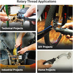 Repair Kits - Faster & Easier to Chase, Restore & Clean Internal or External Threads, All in One Universal Thread Files Set, Inch, Metric, Grooves, Glands, ACME, Buttress Thread