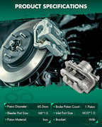 SCITOO 19B3215 19B3214 Front Left & Right Disc Brake Calipers Assembly w/Bracket For Suzuki For Grand Vitara 2006-2013