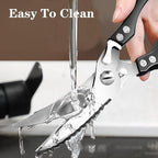 ANDONG Heavy Duty Kitchen Scissors, Professional Poultry Shears, Cooking Utensils, Black