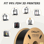Creality Hyper PLA Filament 1.75mm Black & White 2KG, 30-600mm/s High Speed PLA 3D Printer Filament, 2 Pack 1kg Spool(2.2lbs) PLA, Dimensional Accuracy +/-0.02mm, Fit Most FDM 3D Printer