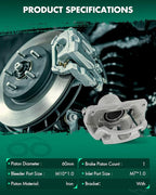 SCITOO Front Left Brake Caliper With Bracket 19B1974 Compatible For Lexus For ES300 1999-2001,For Toyota For Avalon 1998-2004,For Toyota For Camry 1997-2001,For Toyota For Solara 1999-2003
