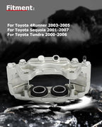 cciyu Front Left & Right Brake Calipers Assembly 192713 192712 2003-2005 For Toyota For 4Runner,2001-2007 For Toyota For Sequoia,2000-2006 For Toyota For Tundra