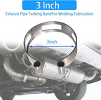 3 inches Stainless Steel Exhaust Tack Welding Clamp-On Kit | Heavy-Duty Corrosion-Resistant Tool for Automotive Exhaust Fabrication & Professional Welding Projects (3 inches 1PCS)
