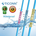 TICONN Blue 200PCS Heat Shrink Butt Wire Connector Kit, Insulated Waterproof Electrical Marine Automotive Wire Crimp Terminals Butt Splice (Blue200PCS)