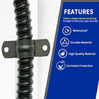 (1/2" Conduit Parts 30 Pack) Yariwiz 1/2 Black Special Extra Flexible Plastic Liquid Tight Conduit Connector Kit, Include 10 Conduit Couplings, 10 Conduit 90 Degree Elbows, 10 Conduit Strap