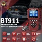 Car Battery Tester 6V 12V 24V, 5-3000CCA Automotive 12V and 24V Dual Circuit Testing, Load/Alternator Tester, Digital Auto Battery Analyzer Charging Cranking System Tester for All Cars Motorcycle Boat