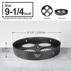 9-1/4 Inch Hole Saw with 1/2" Hex Shank Quick Change Arbor, JTemgle Bi-Metal Hole Saw Heavy Duty Hole Cutting Tool for Cornhole Boards, Recessed Lights, Wood, Plastic, Drywall & Soft Metal