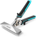 DURATECH 6 Inch Sheet Metal Bender, Hand Seamers Sheet Metal Tools with Ergonomic TPR Handle, Straight Jaw Metal Bending Pliers for Bending, Seaming and Flattening Metal