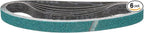 2 x 48 Inch Sanding Belt, 6 Pcs 24 Grit Zirconia Knife Sharpener Belts Work Sharpening for Belt Sander Knife Carving Tool Metal Working