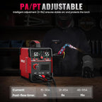 Plasma Cutter, 55Amps HEROCUT Plasma Cutter Machine CUT55i, Non-Touch Pilot Arc, 110/220V Dual Voltage IGBT Inverter, Screen Display, Air Sensor, 1/2'' Clean Cutting Thickness, 2T/4T for Beginners DIY