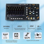 OWON Oscilloscope, 150MHz Bandwidth Dual Channel Digital Oscilloscope 1GSa/s Sample Rate for Each Channel with 7 inch LCD OWON SDS215