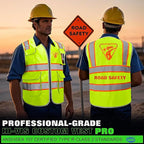 BeautyWill Custom Logo 10/20 Pack Safety Vest Class2 High Visibility Vest with Pockets Breathable Construction Vest Bulk