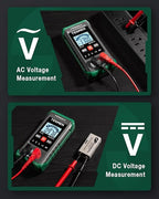TM-510 Digital Multimeter, 4000 Counts, Smart Measurement, Auto-Ranging Voltmeter; Voltage Tester with Non-Contact Voltage Function, Measures AC/DC Voltage, Resistance, Continuity – Green