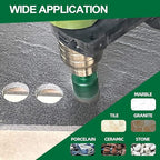 Diamond Core Drill Bit Kit - 6/8/10/20/25/28/35/45/50/65mm Triangle Shank +35mm Hex Shank Beveling Chamfer Bit Tile Hole Saws for Dry Drilling Porcelain Ceramic Tile Granite Marble Stone