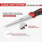 DNA MOTORING 6 in Drywall Wallboard Hand Saw, Bi-Ground Teeth Jab Saw, Faster Cutting Handsaw for Drywall, Wallboard, Plywood, PVC, TOOLS-00588